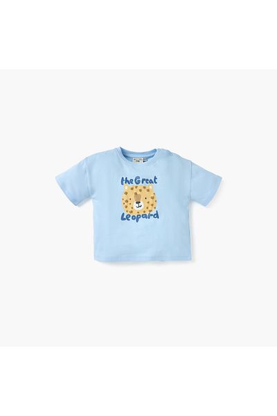 Juniors Leopard Print T-shirt and Shorts Set