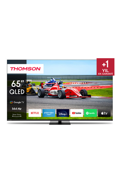 THOMSON 65QG7C14 65”164 Ekran Uydu Alıcılı 4K Ultra HD Google Smart 144 Hz QL...
