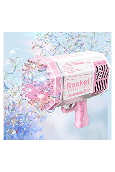 Moment of toys مسدس فقاعات عام، آلة بازوكا فقاعات مطورة بـ 69 فتحة مع أضواء ملونة وفقاعات
