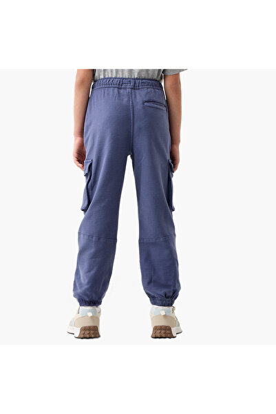 Juniors Solid Joggers with Pockets and Elasticated Waistband