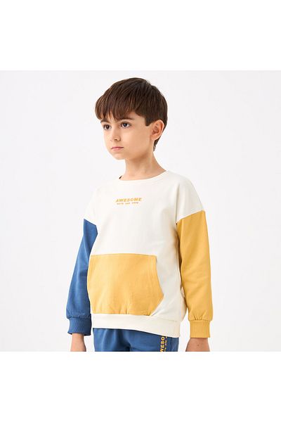 Juniors Colourblock Sweatshirt and Joggers Set