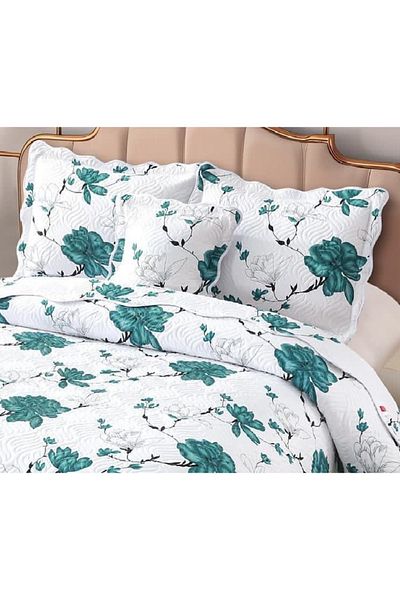 CHIRASO Fine Cotton Duvet Cover Set, Duvet Cover 230x250cm, 2 Pillowcases 60x80cm, 2 Pillowcases 55x55cm
