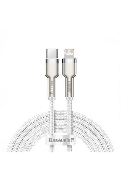 Baseus Kabel przewód do iPhone USB-C - Lightning Series Metal Data 20W PD 2m - biały