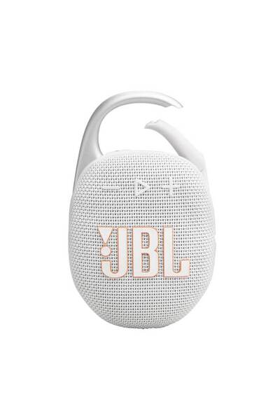 JBL Clip 5 Portable Speaker, IP67, Bluetooth, Auracast, White
