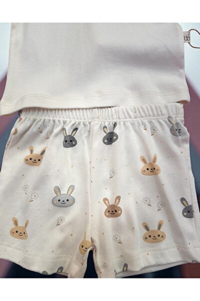 by bubbles Baby Girl Rabbit Detailed Bottom Top Set