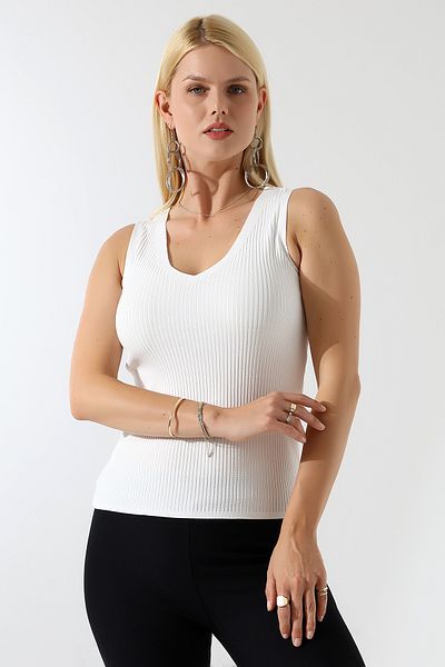 Devinka    Women's V-Neck Knitwear Blouse