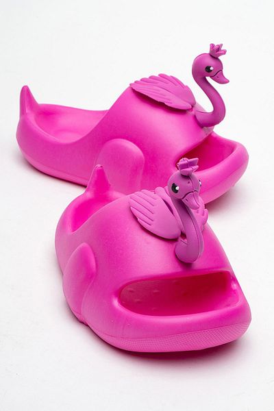 CCWAY AYAKKABI Children's Swan Slippers Fuje