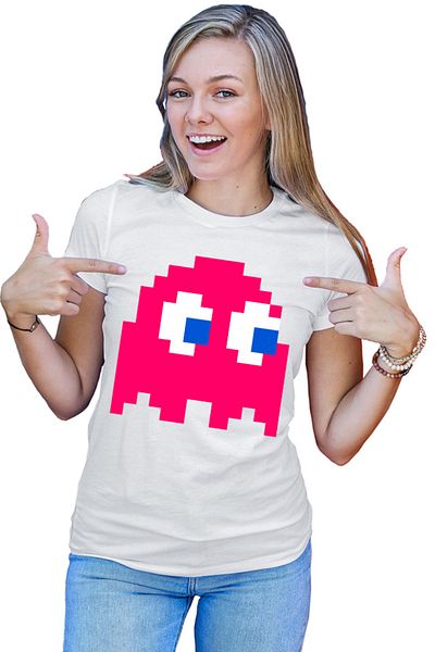 OEM Tricou Femei Pac Man Atari Console Gameplay Enemy Games