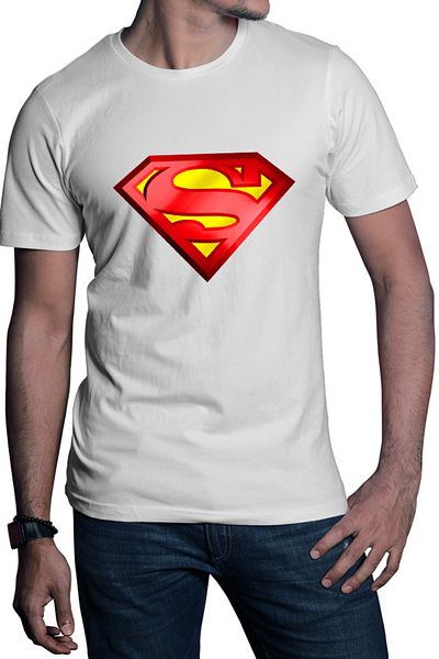 OEM Men's Superman Logo Clark Kent Comic Book Jerry Siegel T-shirt
