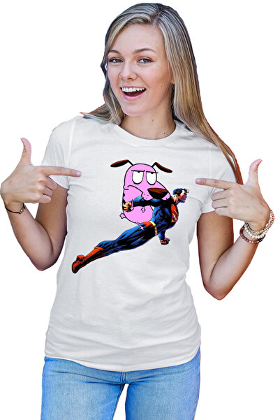 OEM Tricou Femei Superman Courage Coward Dog Scary Fly