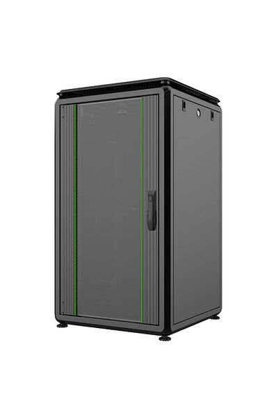 Inna marka Szafa Rack Lanview 19" 20U 600x600x1075mm Data Line - czarna, RDL20U66BL