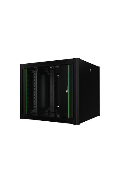 Inna marka Lanview 19" 9U Szafka Rack wisząca 600x560x512mm - czarna, RWP09U56BL