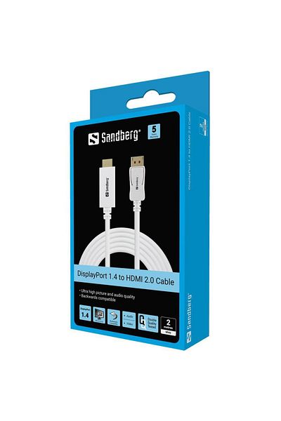 Sandberg DisplayPort 1.4-HDMI 4K60Hz 2m, 509-16