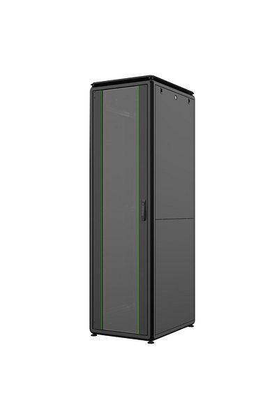 Inna marka Szafa rack Lanview 19" 42U 600x800x2053mm Data Line - czarna, RDL42U68BL