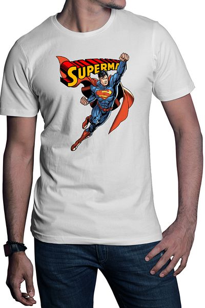 OEM Men's Superman Vintage Logo Supernatural Fantasy American T-Shirt