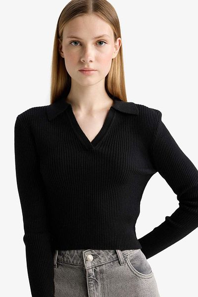 DeFacto Coool Slim Fit Slim Fit Polo Neck Sweater X4929Az25Wn