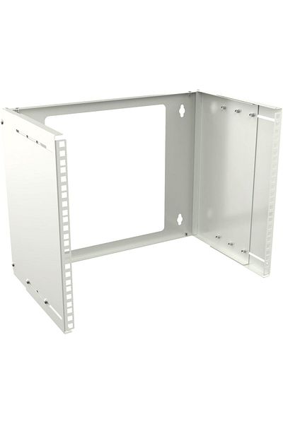 Inna marka Lanview 19" 8U regulowany stojak ścienny otwarty - biały, RAR215WH
