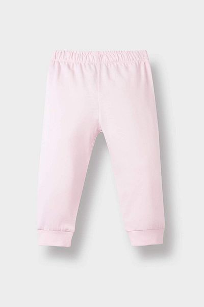 DeFacto Baby Girl Pajamas Set Rabbit Printed Long Sleeve Combed Cotton Top Long Bottom F2910A525Au