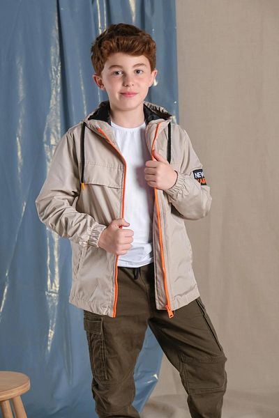 Zaziko Kids Newlife Xiarloti Boy's Hooded Waterproof Seasonal Coat