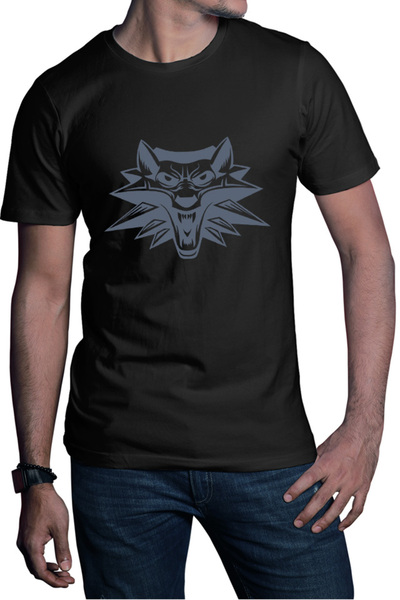 OEM Tricou barbati Witcher Wolf Head Wizard Alliance
