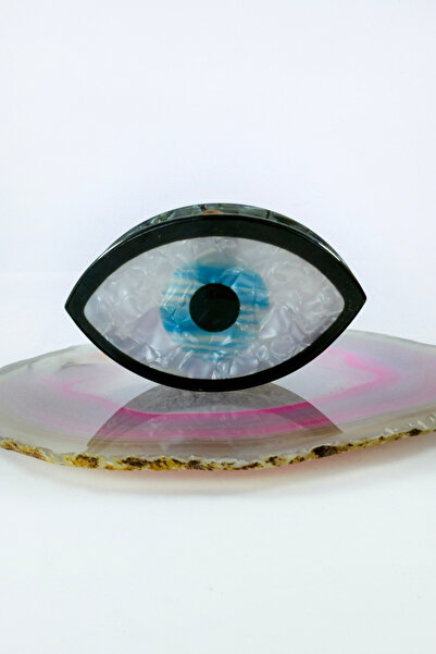 biuti Agrafă de păr cu detaliu în formă de ochi rău, albastru închis, agrafă ...