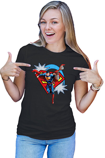 OEM Tricou Femei Superman Logo Retro Comics Illustration Cosplay