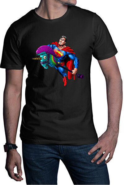 OEM Tricou barbati Superman Fortnite Horse Colorfull Troll Fly Happy Smilling