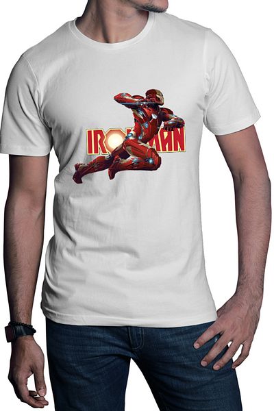 OEM Men's T-shirt Ironman Logo Light Heavy Strong Alpha Fire Hot