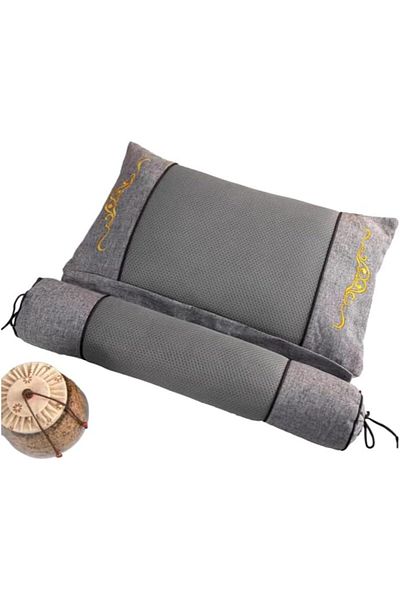 Lumely Memory Foam Mugwort Pillow,12 Types of Natural Materials,Stretchable,Prevents Neck & Shoulder Strain