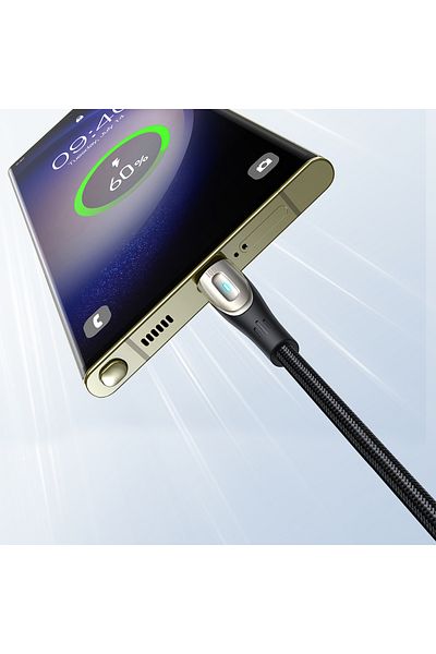 Joyroom Kabel przewód w oplocie Pioneer Series USB-A - USB-C 100W 1.2m czarny