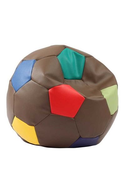 Pufrelax Telstar Junior Ball Armchair, Eco-leather Material - Chocolate Sprinkles