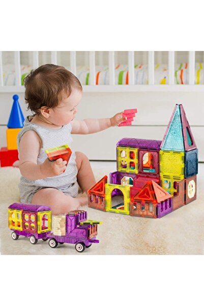 Glow Goods Set Piese Magnetice de Construit Educational si Creativ pentru Copii, Glow Goods, Multiple Posibilit