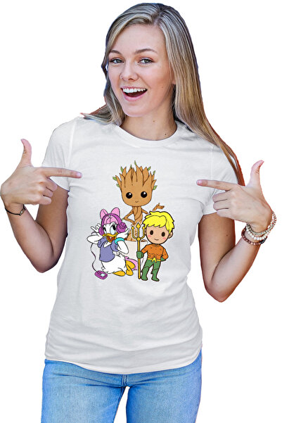 OEM Tricou Femei Aquaman Baby Groot Daisy Duck Cartoon