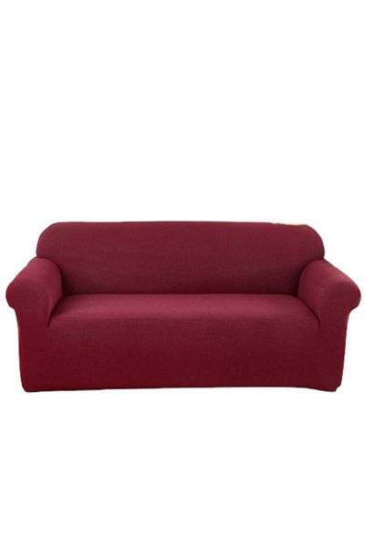 JOJO HOME Elastic Sofa Cover, Jojo Home, Uni, L-3 seats, 180x230cm, Bordeaux
