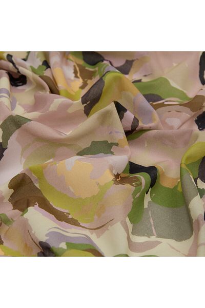 ipekevi Βαμβακερό κασκόλ Green Stone Emotional Flowers