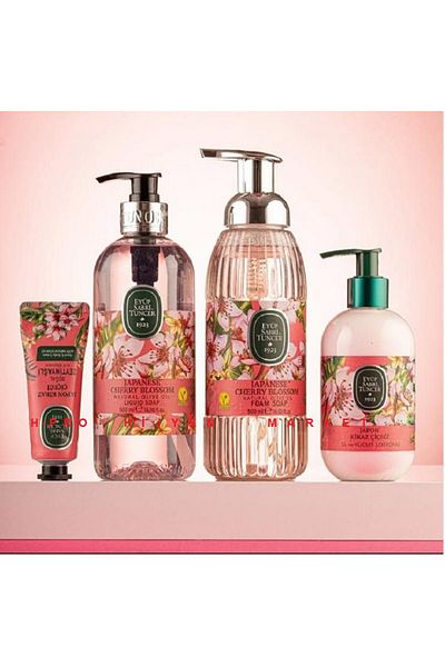 Eyüp Sabri Tuncer Eyüp Sabri̇ Tuncer Japanese Cherry Flower Series, Lotion, Liquid Soap, Cream and Foam Soap