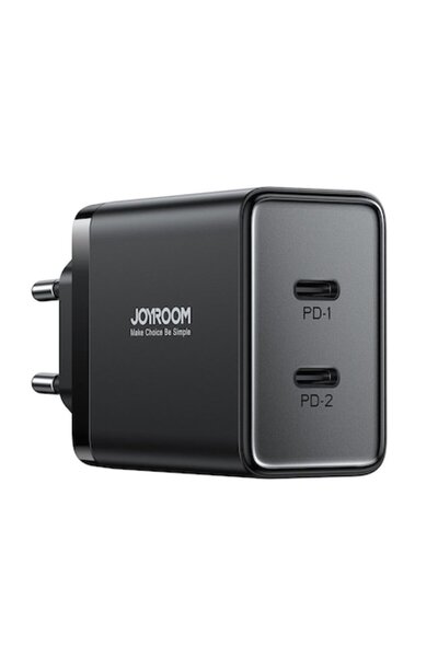 Joyroom Incarcator Priza 2x Type-C, Fast Charging, 40W - (JR-TCF09) - Negru