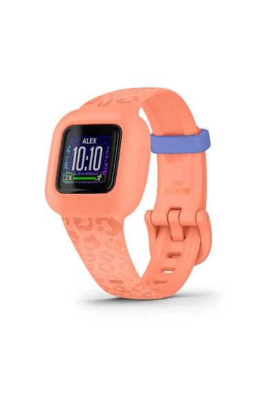 Garmin Vivofit Jr. 3, Silicon, Leopard Piersică