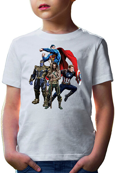 OEM Tricou copii Aquaman Leader Superman Captain America Thanos