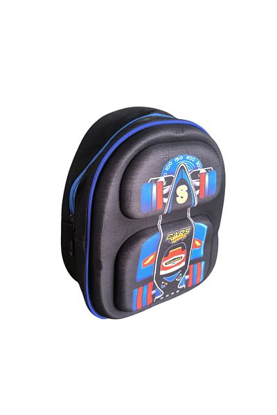 Weynes Rucsac pentru grădiniță pentru băieți, negru, albastru, în relief WSB5040