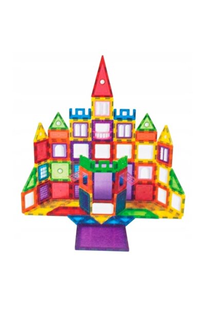 Glow Goods Set de construcție magnetic pentru copii, articole strălucitoare, educațional și creativ, 105 piese, multicolor