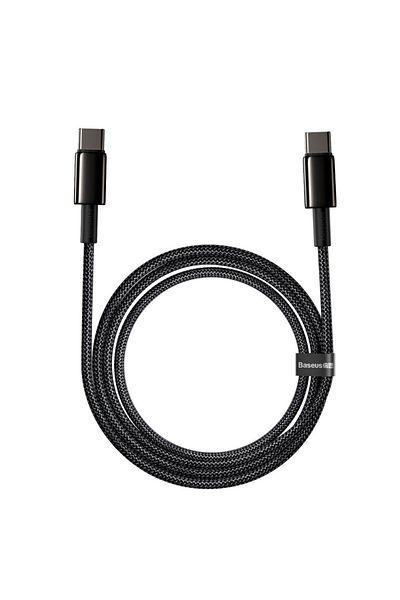 Baseus Kabel przewód USB-C - USB-C szybkie ładowanie 100W 2m - cały czarny