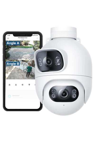 Xiaomi Camera de supraveghere IP Imilab EC6 Dual, 2K, Wi-Fi 6, rezistenta la apa si praf, 135x360°