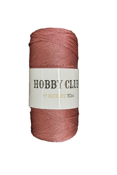 hobby club Полиестер макраме № 4 200GR 2mm-096 Тъмно розово