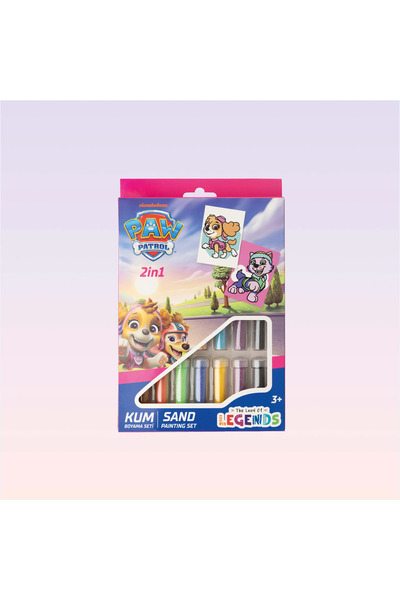 NİCKELODEON Paw Patrol Skye ve Everest Karakterli Kum Boyama Seti