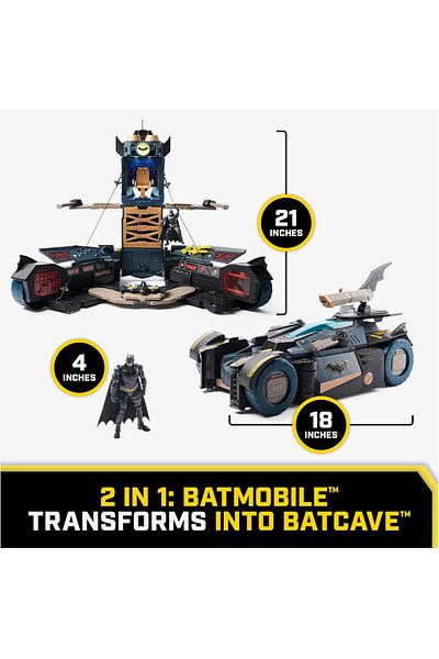 Spin Masters DC Batman Ultimate Transforming Batmobile