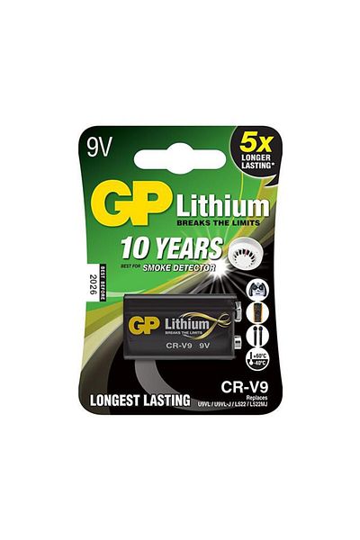 Inna marka GP Batteries LITHIUM Bateria 9V/CRV9, 255076