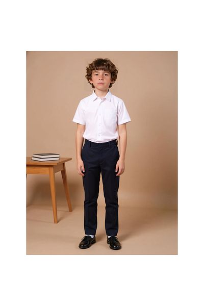 Juniors Textured Shirt with Short Sleeves and Pocket