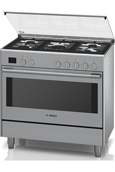 Bosch 90X60 cm Top Gas And Electric Oven Free Standing Cooker, HSB738357M