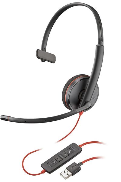 Inna marka Zestaw słuchawkowy Poly Blackwire 3210 mono USB-A (luzem), 80S01A6